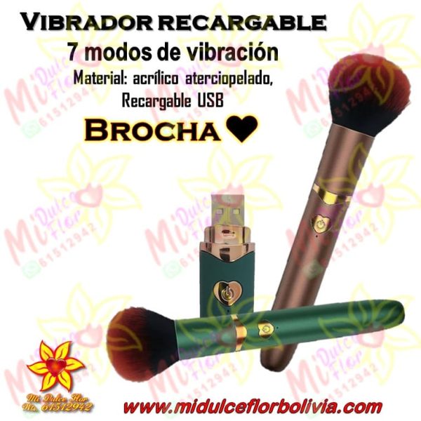 Vibrador BROCHA recargable