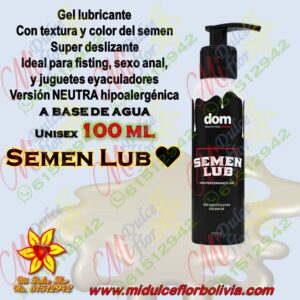Lubricante textura de semen