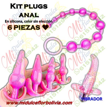 Kit plugs principiantes con un vibrador