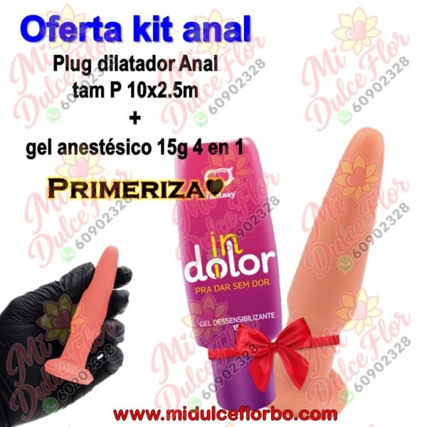Kit dilatador mas anestésico anal