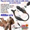 Plug anal unisex con anillo doble y control remoto