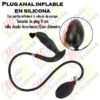 Plug anal inflable grande