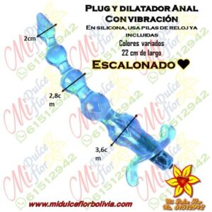 Plug dilatador anal con vibración
