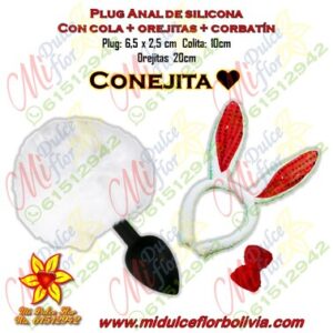 Plug de metal con cola de coneja