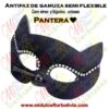 Plug anal de metal con cola negra