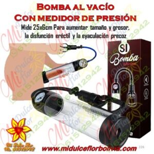 Bomba al vacío con medidor de presión