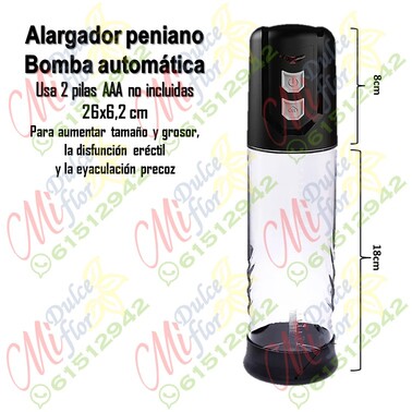 Alargador peneano Bomba automática