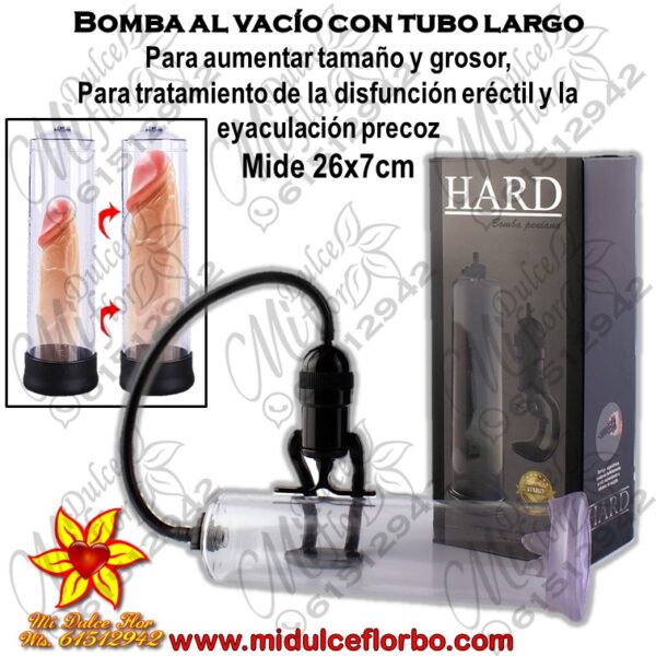 Bomba al vacío con tubo largo