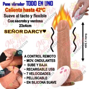 Pene vibrador TODO EN UNO con control