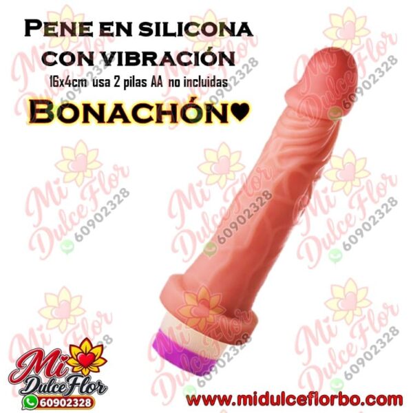 Pene en silicona con vibración bonachón
