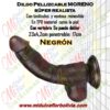 Dildo pellizcable moreno