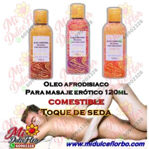 Óleo corporal comestible