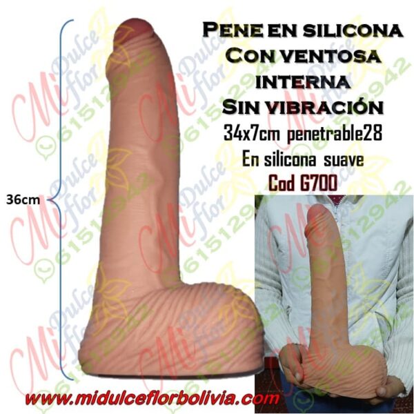 Diapositiva445(1) Pene en silicona Cod G700