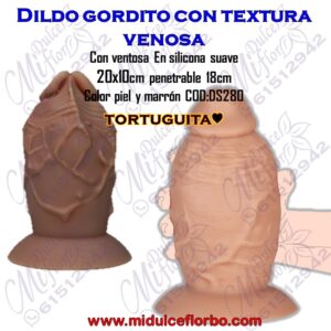 Diapositiva458 Dildo gordito con textura venosa