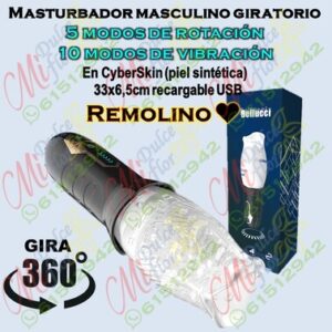 Masturbador masculino giratorio