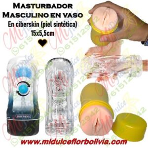 Masturbador masculino en vaso