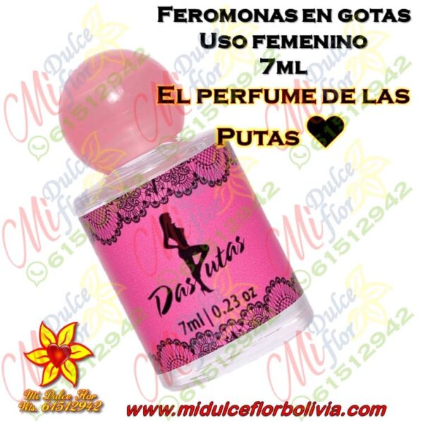 Feromonas en gotas femeninas