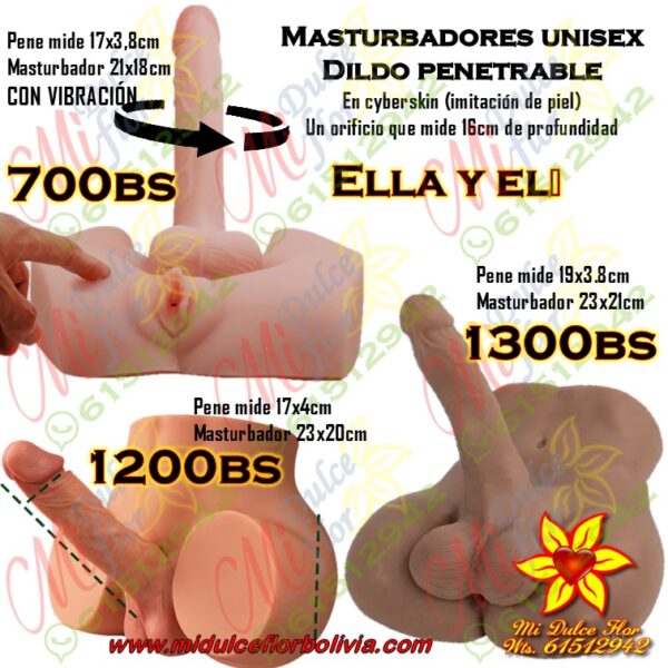 Diapositiva561 Masturbador unisex con dildo