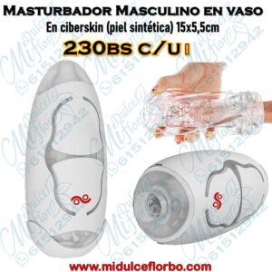 Masturbador masculino en vaso