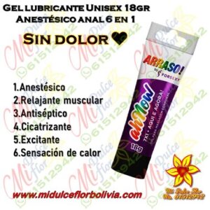 Gel lubricante anestésico excitante 7 en 1