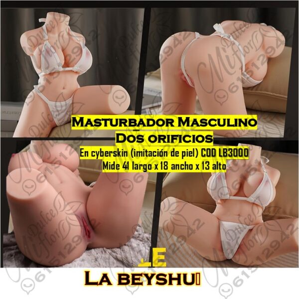 Masturbador masculino dos orificios