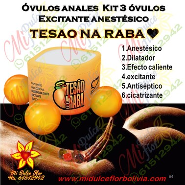 Kit de óvulos anales efecto caliente