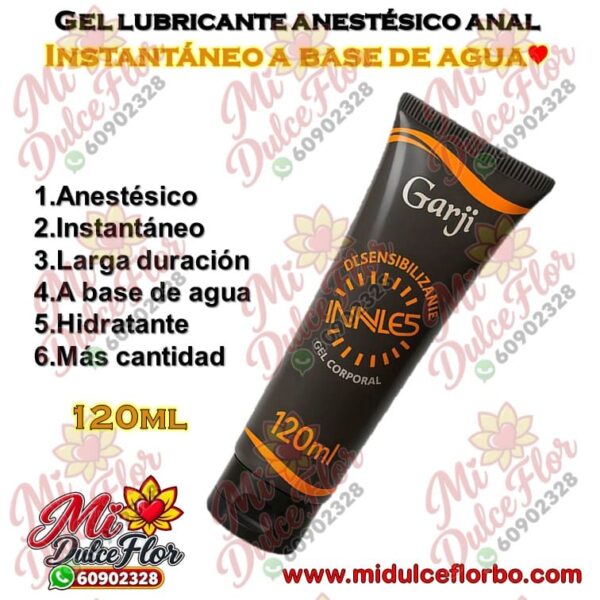 Gel lubricante anestésico anal