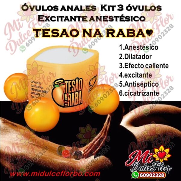 Kit de óvulos anales efecto caliente