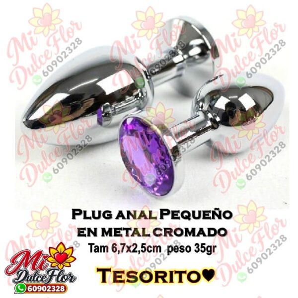 Diapositiva99 Plug anal pequeño de metal