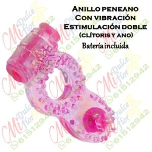 Anillo con vibración, estimulación doble