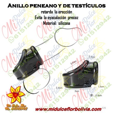 Anillo doble para pene y testículos