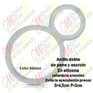 Anillo doble para pene y testículos