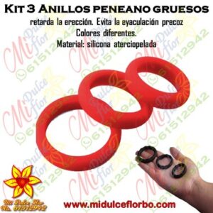 Kit de tres anillos para pene