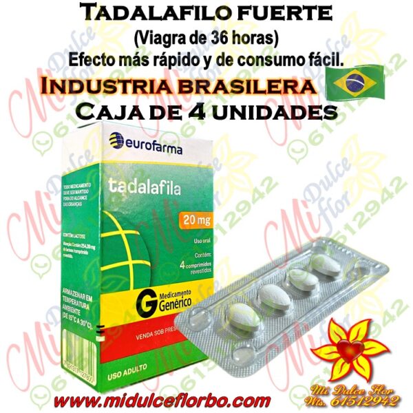 Tadalafilo fuerte de 4 unidades