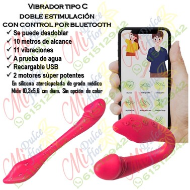 Vibrador en tipo C con control APP