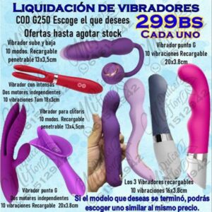 Liquidación de vibradores cod G250