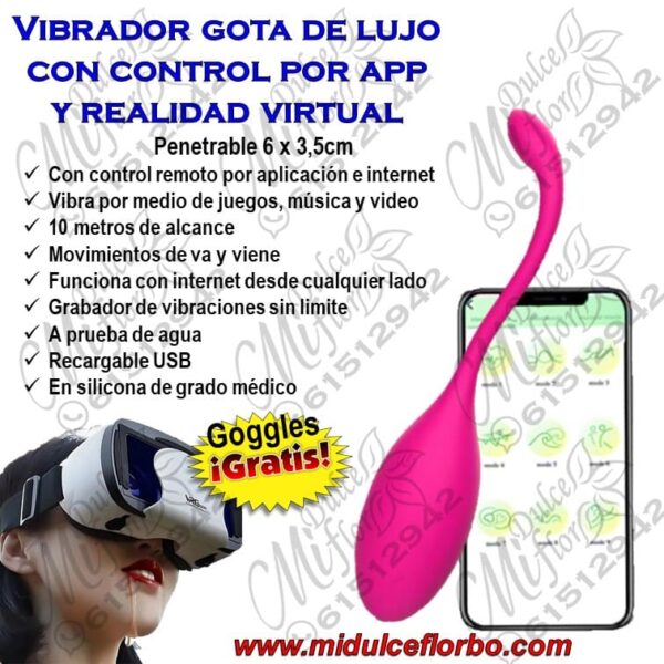 Vibrador con control realidad virtual