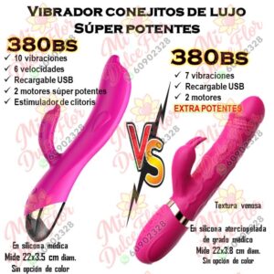 Diapositiva352(2) Vibrador conejito de lujo súper potentes