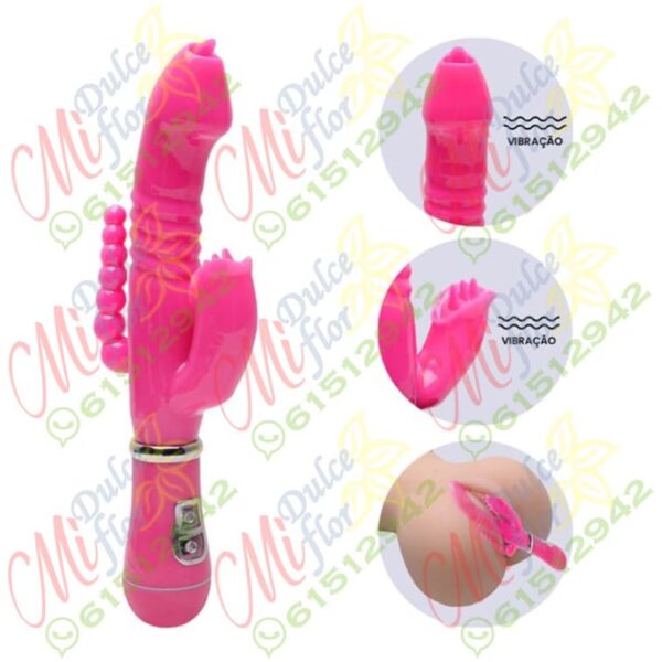 Vibrador triple estimulación