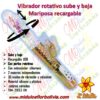 Vibrador rotativo sube y baja Mariposa USB