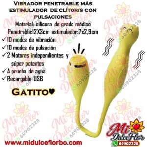 Diapositiva369(3) Vibrador penetrable con pulsaciones gatito
