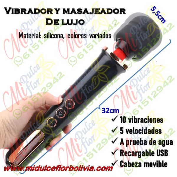 Vibrador y masajeador de lujo