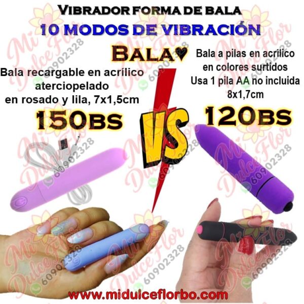 Bala 10 vibraciones versus
