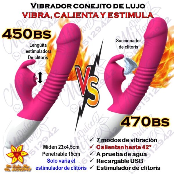 Vibrador conejito de lujo