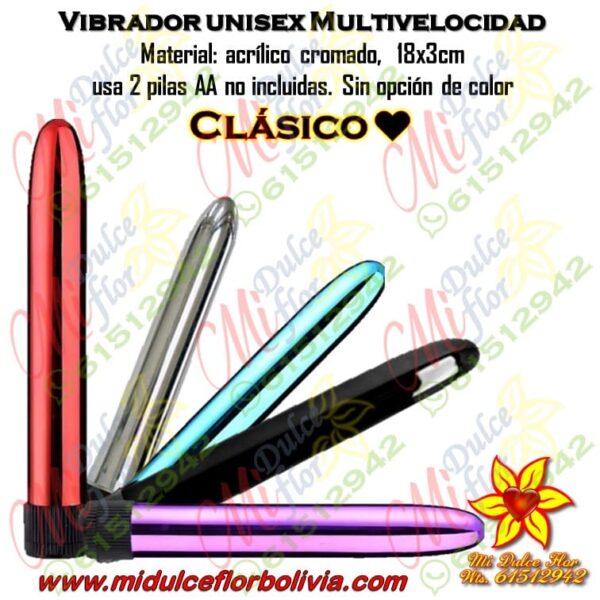 Vibrador unisex multivelocidad