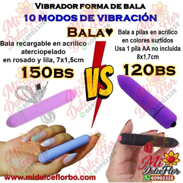Bala 10 vibraciones, versus