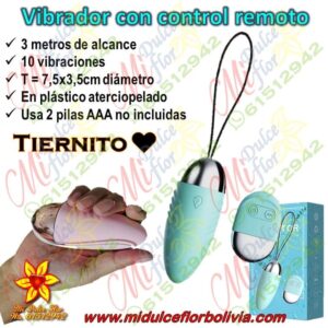 Vibrador con control remoto tiernito