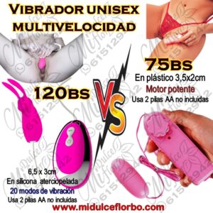 Vibrador unisex multivelocidad, versus