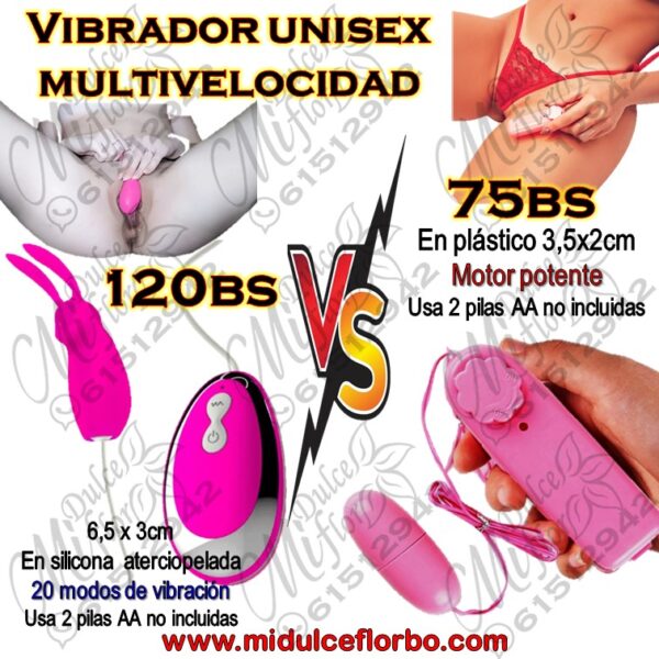 Vibrador unisex multivelocidad, versus