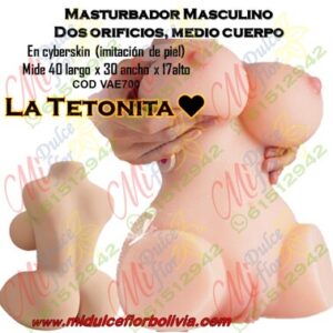 Masturbador dos orificios La tetonita